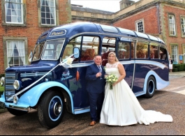 Vintage bus for weddings in Chesterfield